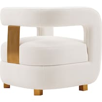 braven white accent chair   