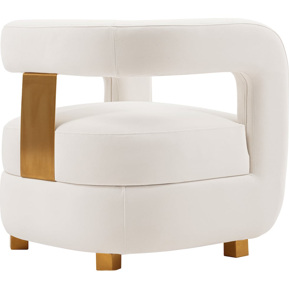 braven white accent chair   