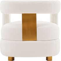 braven white accent chair   