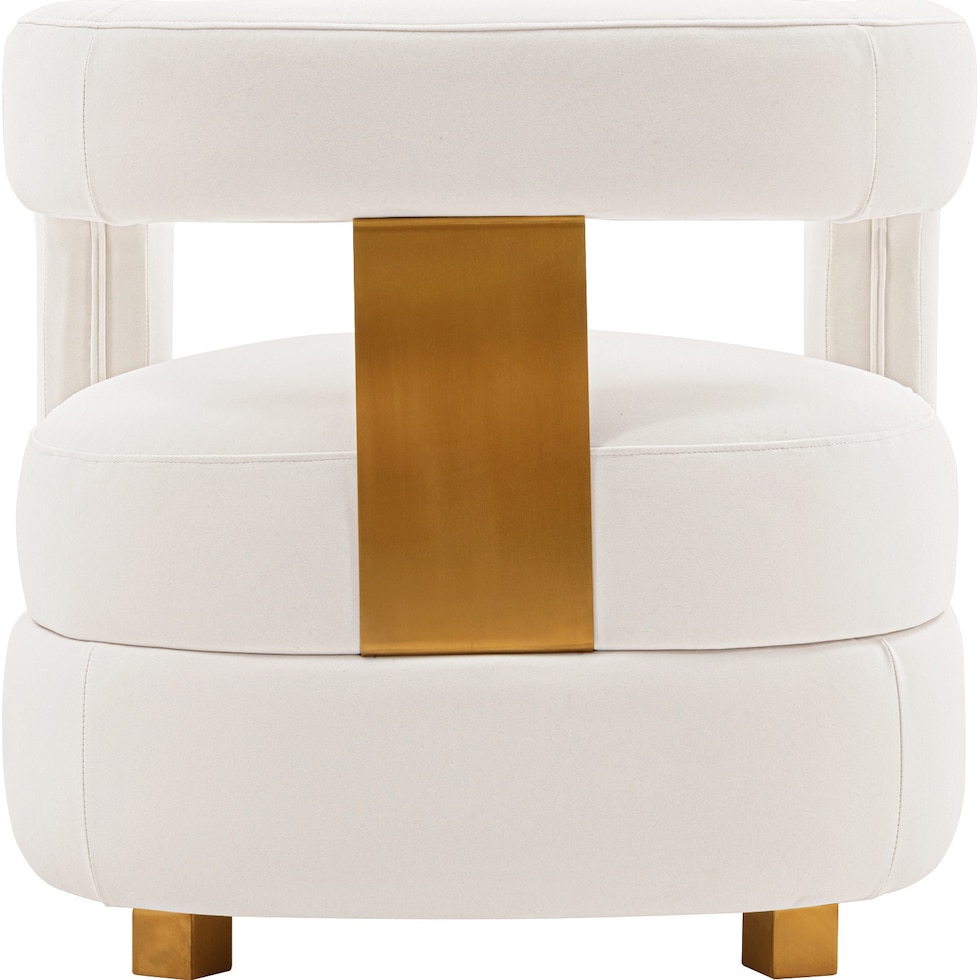 braven white accent chair   