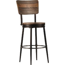 brayleigh dark brown bar stool   