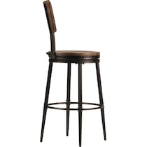 brayleigh dark brown counter height stool   