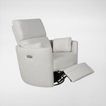 braylen white swivel glider   