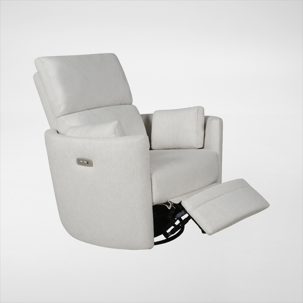 braylen white swivel glider   