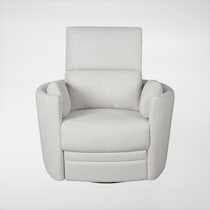 braylen white swivel glider   