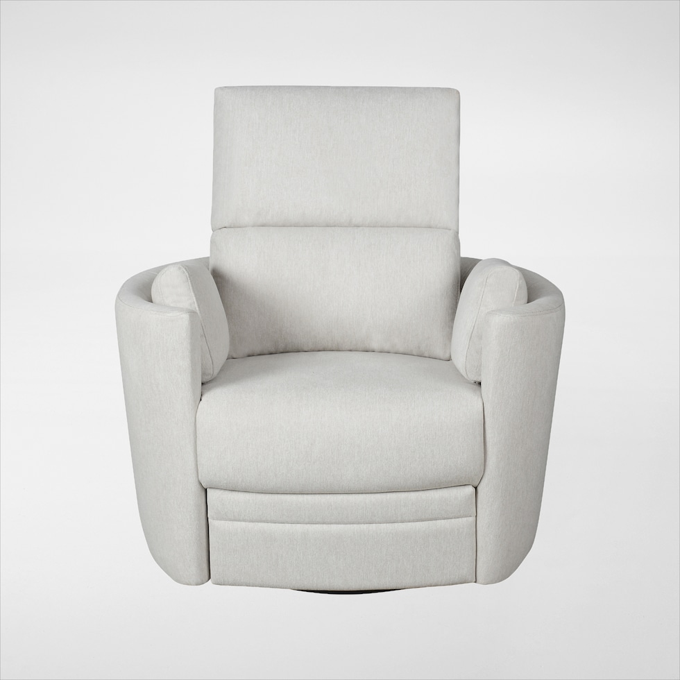 braylen white swivel glider   