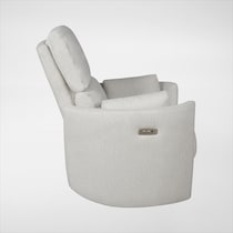 braylen white swivel glider   