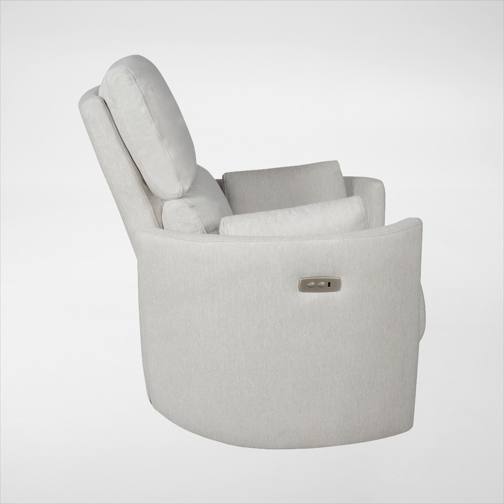 braylen white swivel glider   