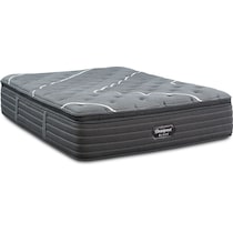 brb c class plush pillow top black king mattress   