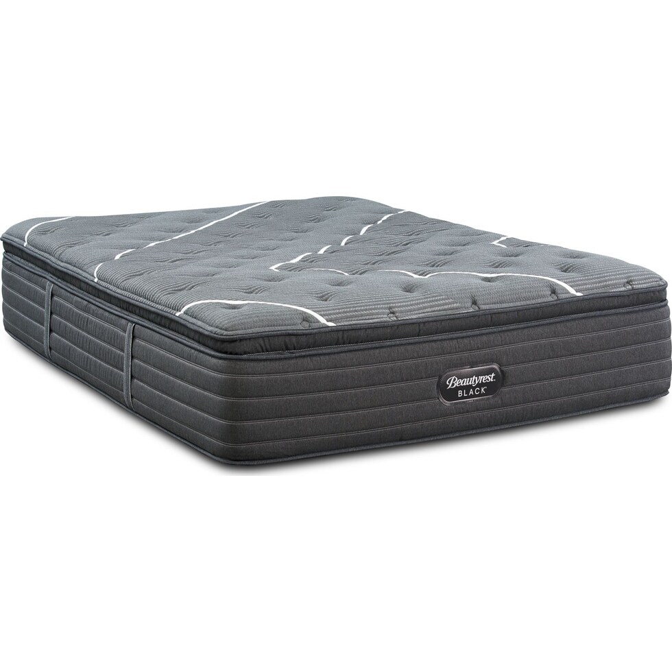 brb c class plush pillow top black king mattress   