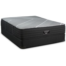 brb x class firm gray king mattress split foundation set   