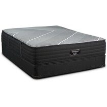 brb x class medium gray queen mattress foundation set   