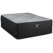 brb x class medium gray queen mattress split foundation set   