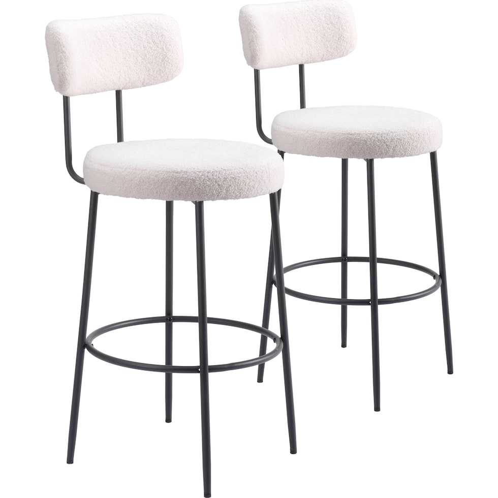 breck white counter height stool   