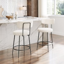 breck white counter height stool   