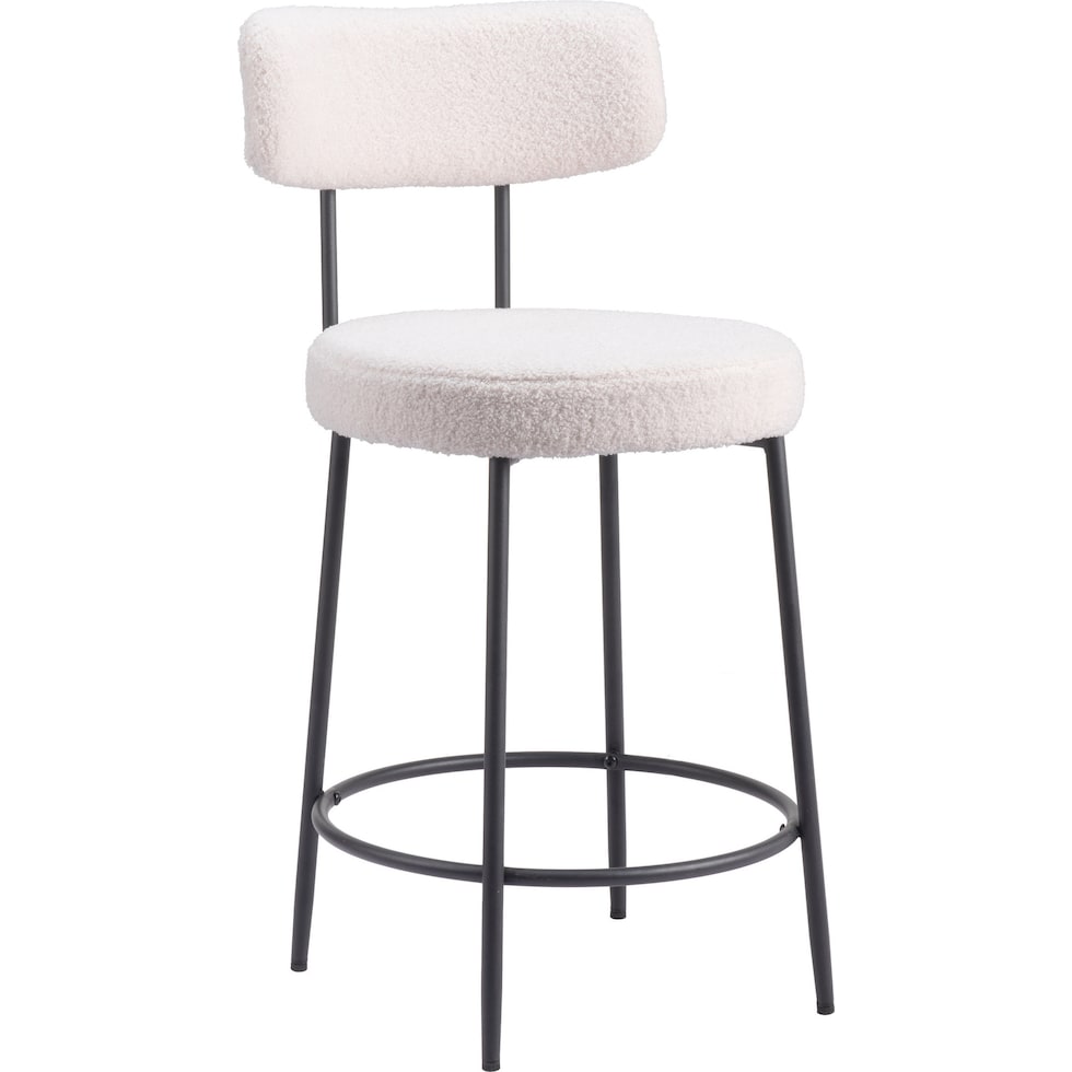 breck white counter height stool   