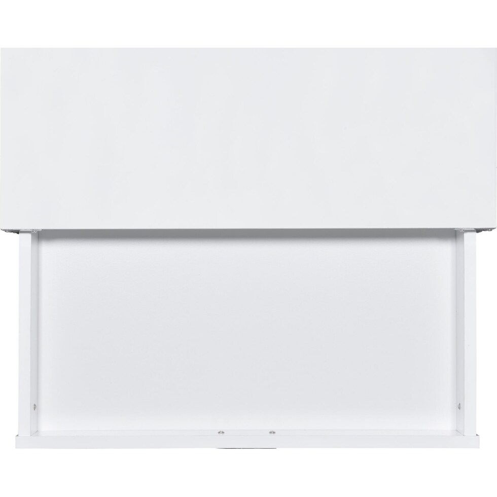 breenon chrome white nightstand   