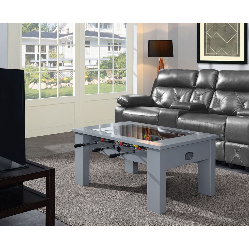 brees gray coffee table   