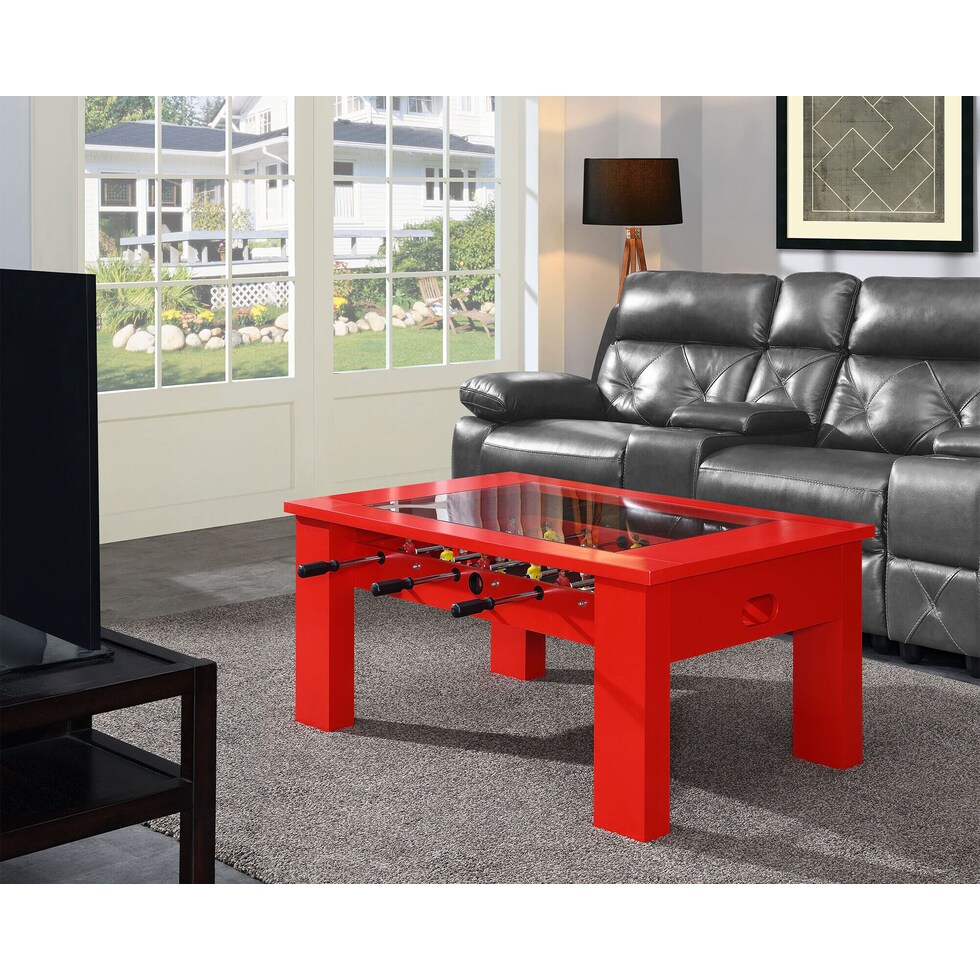 brees red coffee table   