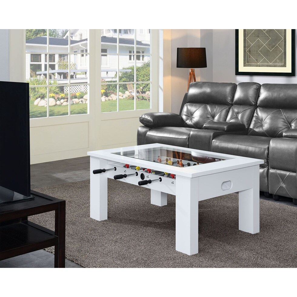 brees white coffee table   