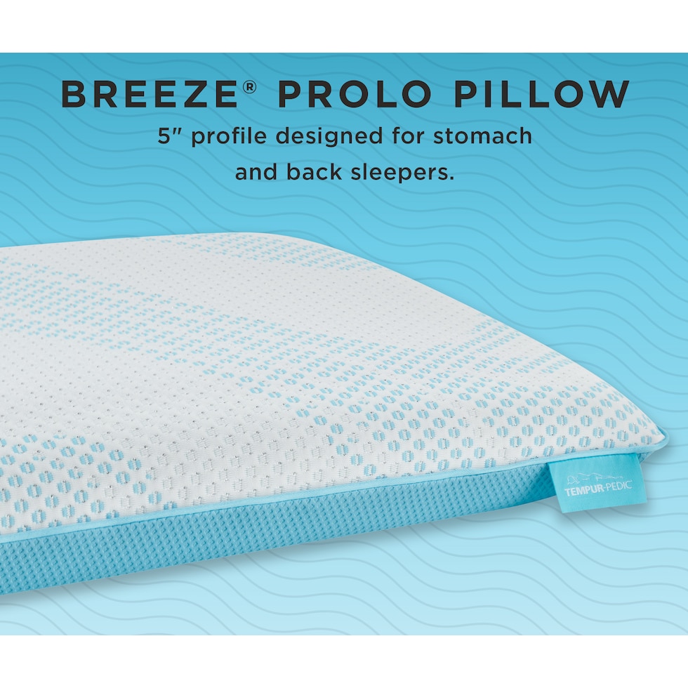 breeze white bed pillow   