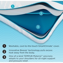breeze white bed pillow   