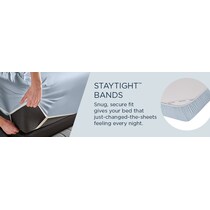 breeze white queen sheet set   