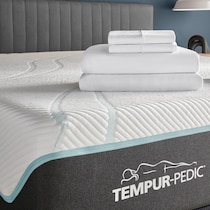 breeze white split king sheet set   