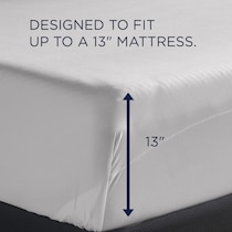 breeze white split king sheet set   