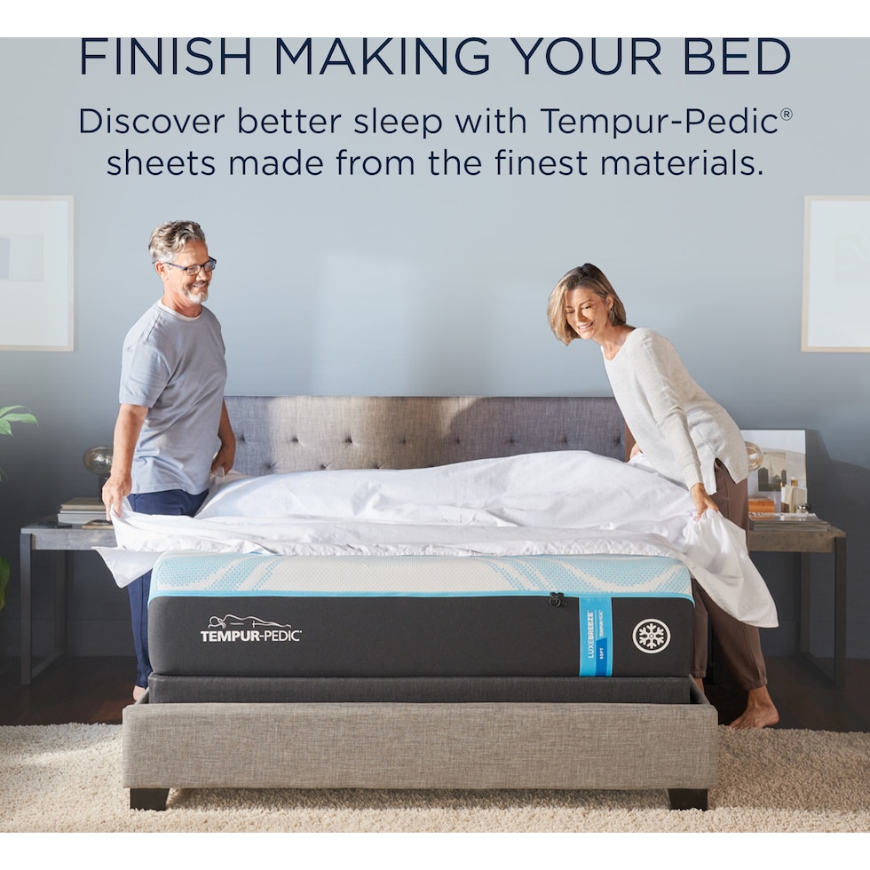 breeze white split king sheet set   