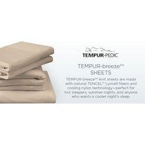 breeze white split king sheet set   
