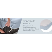 breeze white split king sheet set   