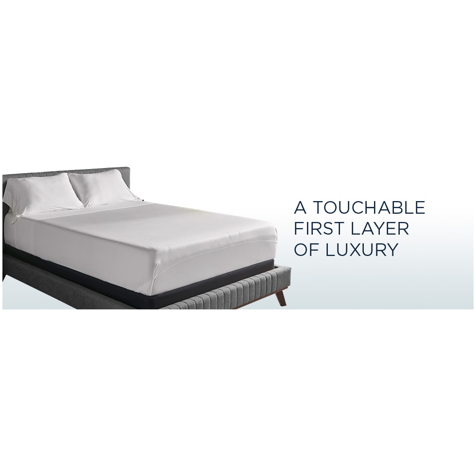 breeze white split king sheet set   
