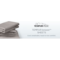 breeze white split king sheet set   
