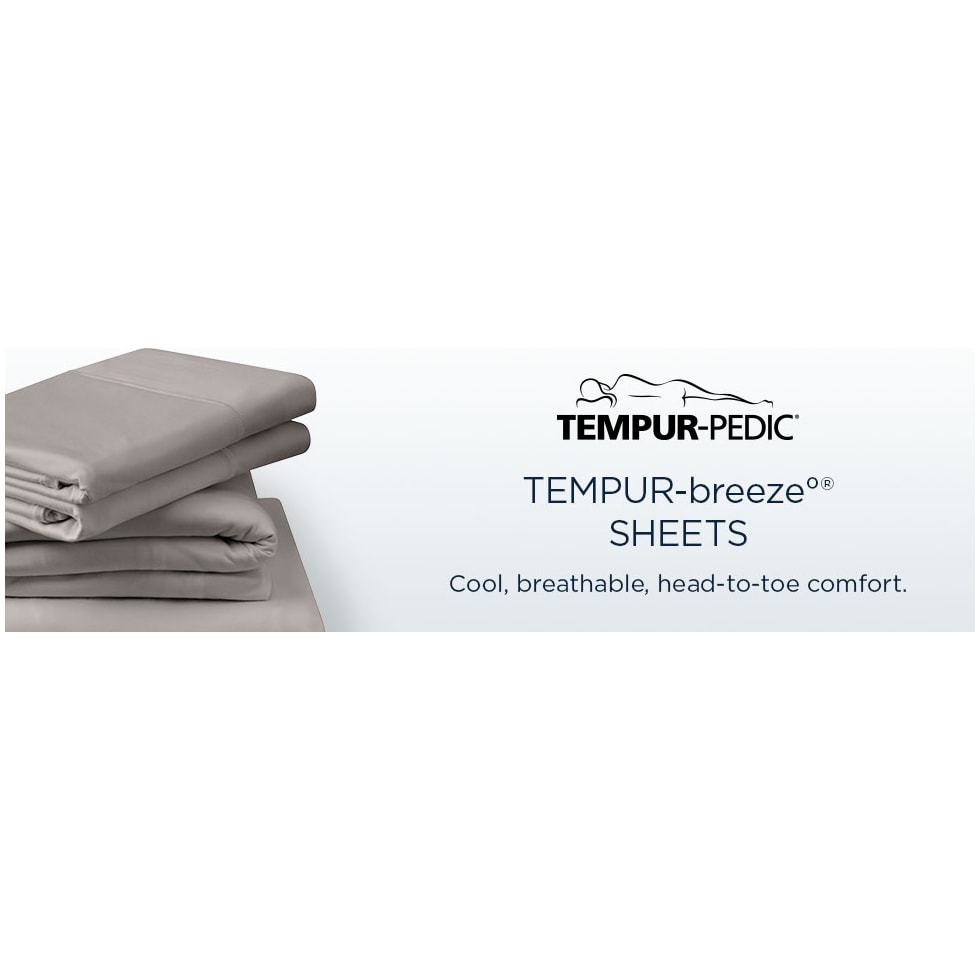 breeze white split king sheet set   