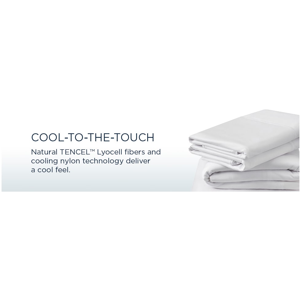 breeze white split king sheet set   