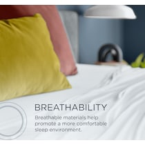 breeze white split king sheet set   
