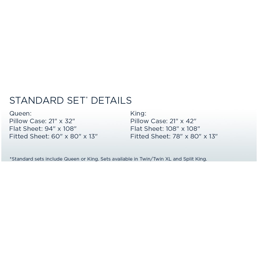 breeze white split king sheet set   