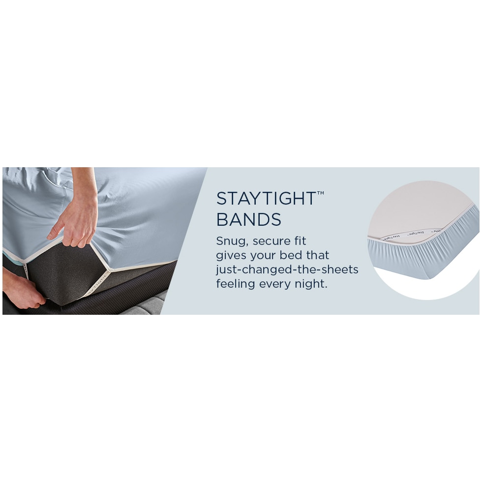 breeze white split king sheet set   