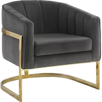 brenda gray accent chair   