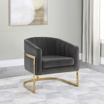 brenda gray accent chair   