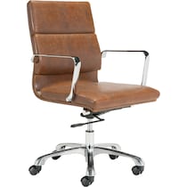 brenda light brown office chair   