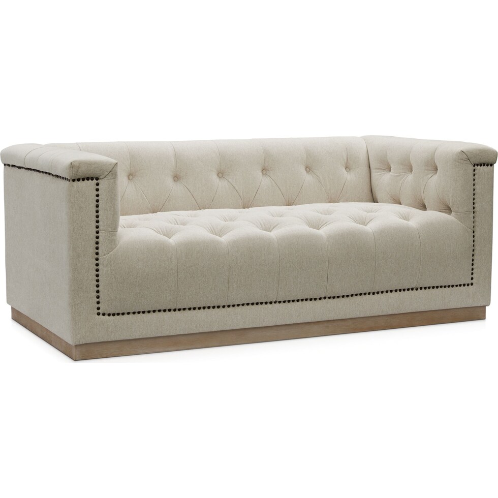 brennon light brown loveseat   