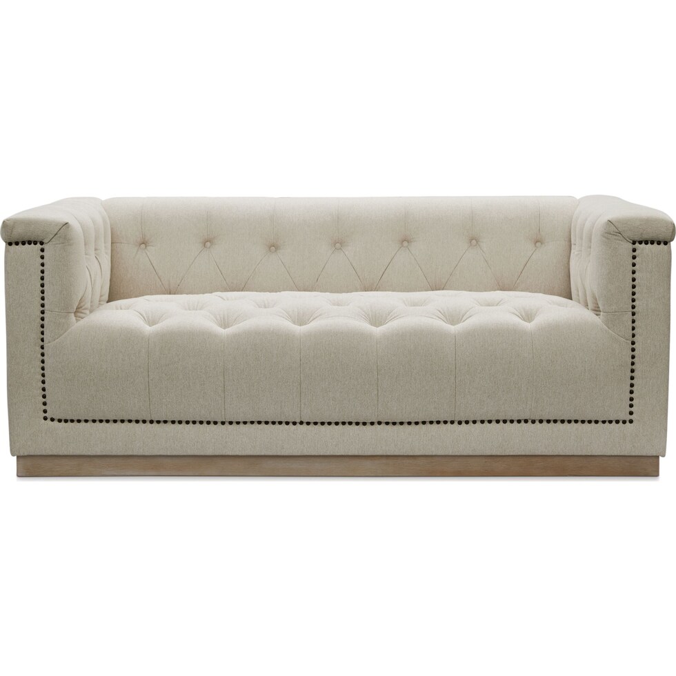 brennon light brown loveseat   