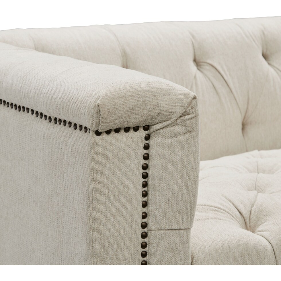 brennon light brown loveseat   
