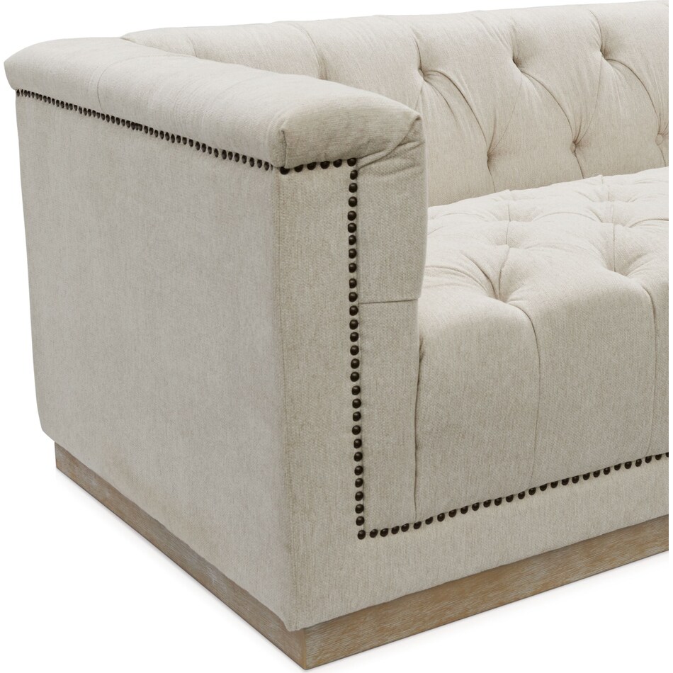 brennon light brown loveseat   