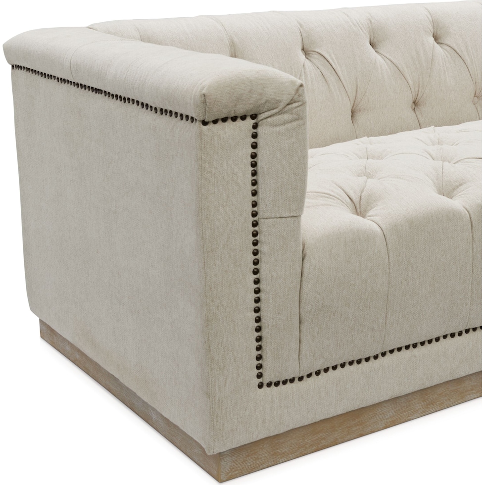 brennon light brown loveseat   