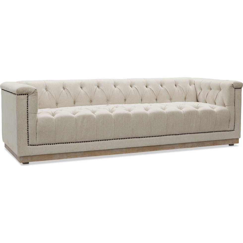 brennon light brown sofa   