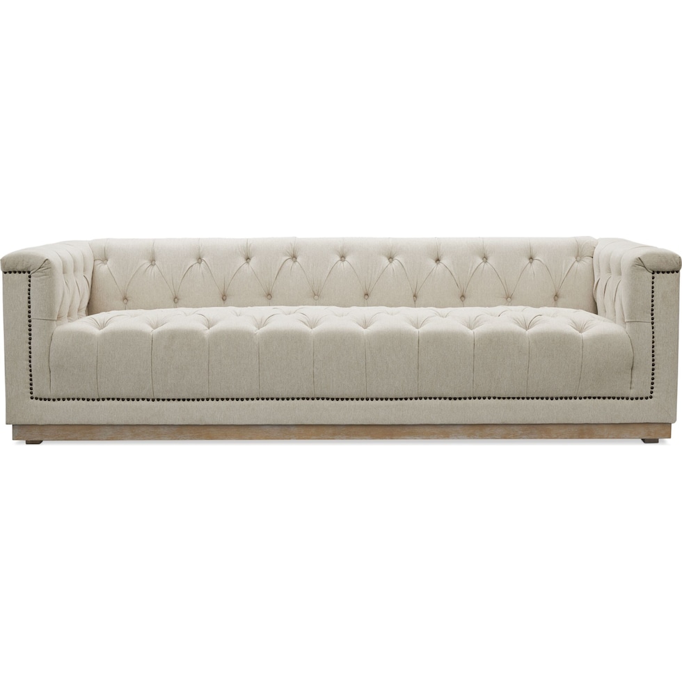 brennon light brown sofa   