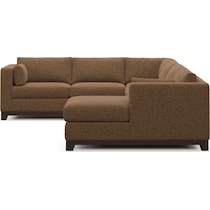 brentwood dark brown sectional   